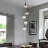 VONN Artisan Sienna VAC3185CH 5-Light ETL Certified Integrated LED Pendant, Height Adjustable Chandelier, Chrome