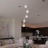 VONN Artisan Sienna VAC3185CH 5-Light ETL Certified Integrated LED Pendant, Height Adjustable Chandelier, Chrome