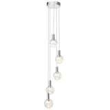 VONN Artisan Sienna VAC3185CH 5-Light ETL Certified Integrated LED Pendant, Height Adjustable Chandelier, Chrome