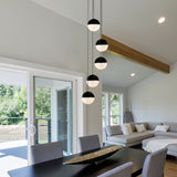 VONN Artisan Ravello VAC3285BL 5-Light Integrated LED ETL Certified Pendant Height Adjustable Chandelier, Black