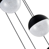 VONN Artisan Ravello VAC3285BL 5-Light Integrated LED ETL Certified Pendant Height Adjustable Chandelier, Black