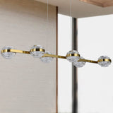 VONN Artisan Milano VAC3LN336AB 39" Integrated LED ETL Certified Pendant, Height Adjustable Chandelier, Antique Brass-VONN Lighting