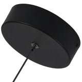 VONN Artisan Genoa VAP2111BL 5" Integrated LED ETL Certified Height Adjustable Pendant with Glass Shade, Black