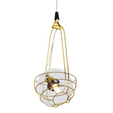 VONN Artisan Firenze VAP2151AB 8" Integrated LED ETL Certified Height Adjustable Pendant with Glass Shade