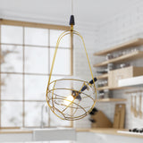 VONN Artisan Firenze 8-inch Antique Brass LED Pendant in the kitchen