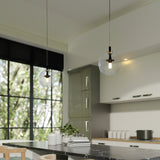 VONN Portofino 7" LED Oil Rubbed Bronze Pendant with Glass Ball Shade VAP2161AB in the modern kitchen