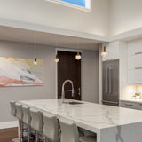 VONN Artisan Sienna VAP2181BRS 5" Integrated LED ETL Certified Height Adjustable Pendant Light, Brass