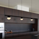 VONN Artisan Ravello VAP2281BL 5" Integrated LED ETL Certified Height Adjustable Pendant w/ Globe Shade, Black-VONN Lighting