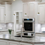 VONN Artisan Ravello VAP2281BRS 5" Integrated LED ETL Certified Height Adjustable Pendant w/ Globe Shade, Brass