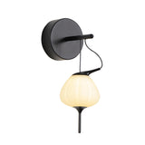 VONN Artisan Lecce VAW1221BL 13" Integrated LED ETL Certified Wall Sconce Light with Glass Shade in Black