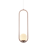 VONN Capri VCP2105DB 7" Integrated LED ETL Certified Height Adjustable Pendant Light with Glass Shade, Bronze