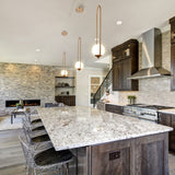 VONN Capri VCP2105DB 7" Integrated LED ETL Certified Height Adjustable Pendant Light with Glass Shade, Bronze