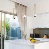 VONN Capri VCP2105DB 7" Integrated LED ETL Certified Height Adjustable Pendant Light with Glass Shade, Bronze