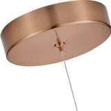 VONN Capri VCP2105DB 7" Integrated LED ETL Certified Height Adjustable Pendant Light with Glass Shade, Bronze