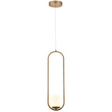 VONN Capri VCP2105DB 7" Integrated LED ETL Certified Height Adjustable Pendant Light with Glass Shade, Bronze