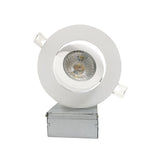 VONN Eco Line VEL49G9CCT120DRBWH 4.25" Round 9W Integrated LED Recessed Adjustable Downlight, ETL Certified, CCT Adjustable, White-VONN Lighting