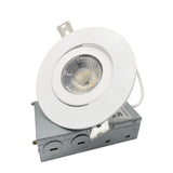 VONN Eco Line VEL49G9CCT120DRBWH 4.25" Round 9W Integrated LED Recessed Adjustable Downlight, ETL Certified, CCT Adjustable, White-VONN Lighting