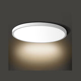 VONN Eco Line VEL7129CCT120DRAWH 7" Round 12W Integrated LED Flush Mount, ETL Certified, CCT Adjustable, White-VONN Lighting