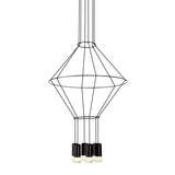 VONN Expression VEP2820617BL 17.75" 6-Light ETL Certified Integrated LED Height Adjustable Pendant in Black-VONN Lighting