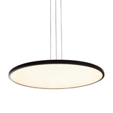VONN Salm VMC31840BL 24" Integrated LED ETL Certified Pendant Light Height Adjustable Disc Chandelier, Black