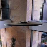 VONN Salm VMC31840BL 24" Integrated LED ETL Certified Pendant Light Height Adjustable Disc Chandelier, Black