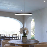 VONN Salm VMC31840BL 24" Integrated LED ETL Certified Pendant Light Height Adjustable Disc Chandelier, Black