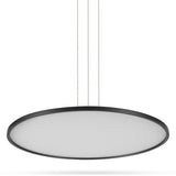 VONN Salm VMC31840BL 24" Integrated LED ETL Certified Pendant Light Height Adjustable Disc Chandelier, Black