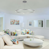 VONN Tania VMC34911AL 39" ETL Certified Integrated LED Ring Chandelier Height Adjustable Pendant in Silver-VONN Lighting