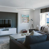VONN Tania VMC34911AL 39" ETL Certified Integrated LED Ring Chandelier Height Adjustable Pendant in Silver-VONN Lighting