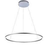 VONN Tania VMC34911AL 39" ETL Certified Integrated LED Ring Chandelier Height Adjustable Pendant in Silver-VONN Lighting