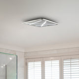 VONN Tureis VMCF41200AL 18" Integrated LED ETL Certified Ceiling Light Square Flush Mount in Silver