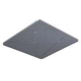 VONN Tureis VMCF41200AL 18" Integrated LED ETL Certified Ceiling Light Square Flush Mount in Silver