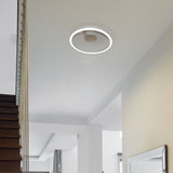 VONN Zuben VMCF41300AL 20" Integrated LED ETL Certified Ceiling Lighting Circular Semi Flush in Silver