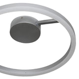 VONN Zuben VMCF41300AL 20" Integrated LED ETL Certified Ceiling Lighting Circular Semi Flush in Silver