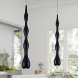 VONN Polaris VMP24510BL 5" ETL Certified Integrated LED Height Adjustable Pendant Light in Black