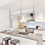 VONN Polaris VMP26710AL 5" ETL Certified Integrated LED Height Adjustable Pendant Light in Silver