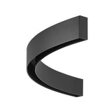 VONN LYNX Slim VTSLCURVY90D10BL Curvy Quarter Circle D10 Magnetic Track Profile-VONN Lighting