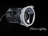 VONN VELLA VM070-VF71RF01T Hotel Line 4" ETL Certified Technical LED Downlight with Fixed Spackle Flange Round Trim Recessed