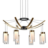 ONN Artisan Genoa 24-inch Black 8-Light LED Chandelier details
