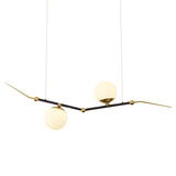 VONN Artisan Chianti 43" Integrated LED Pendant in Antique Brass details