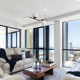 VONN Artisan Chianti 43" Integrated LED Pendant in Antique Brass VAC3122AB in the modern apartment