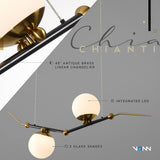 VONN Artisan Chianti 43" Integrated LED Pendant in Antique Brass VAC3122AB-VONN Lighting