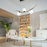 VONN Artisan Chianti VAC3123AB 54" Integrated LED ETL Certified Height Adjustable Pendant, Chandelier, Antique Brass