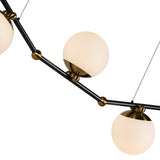 VONN Artisan Chianti VAC3123AB 54" Integrated LED ETL Certified Height Adjustable Pendant, Chandelier, Antique Brass