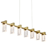 VONN Artisan Sorrento 40" LED Linear Pendant VAC3137AB in Antique Brass-VONN Lighting