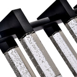 VONN Artisan Sorrento VAC3137BL 40" 7-Light ETL Cert Integrated LED Pendant, Height Adjustable Chandelier, Black