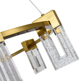 VONN Artisan Sorrento VAC3139AB 27" Integrated LED ETL Certified Pendant, Height Adjustable Ring Chandelier, Antique Brass