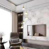 VONN Artisan Amalfi 5-Light LED Pendant VAC3215GL in the hotel lobby