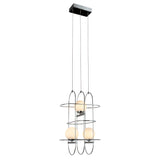 VONN Artisan Lyra VAC3273CH 16" Integrated LED ETL Certified Height Adjustable Chandelier, Chrome Pendant