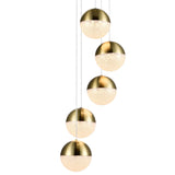 VONN Ravello 5-Light LED Pendant VAC3285BRS in Brass-VONN Lighting